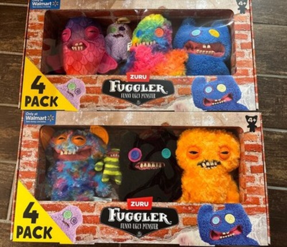 Fuggler multipack Walmart Exclusive ZURU FUGGLER 4 PACK Plush Toy versions A+B